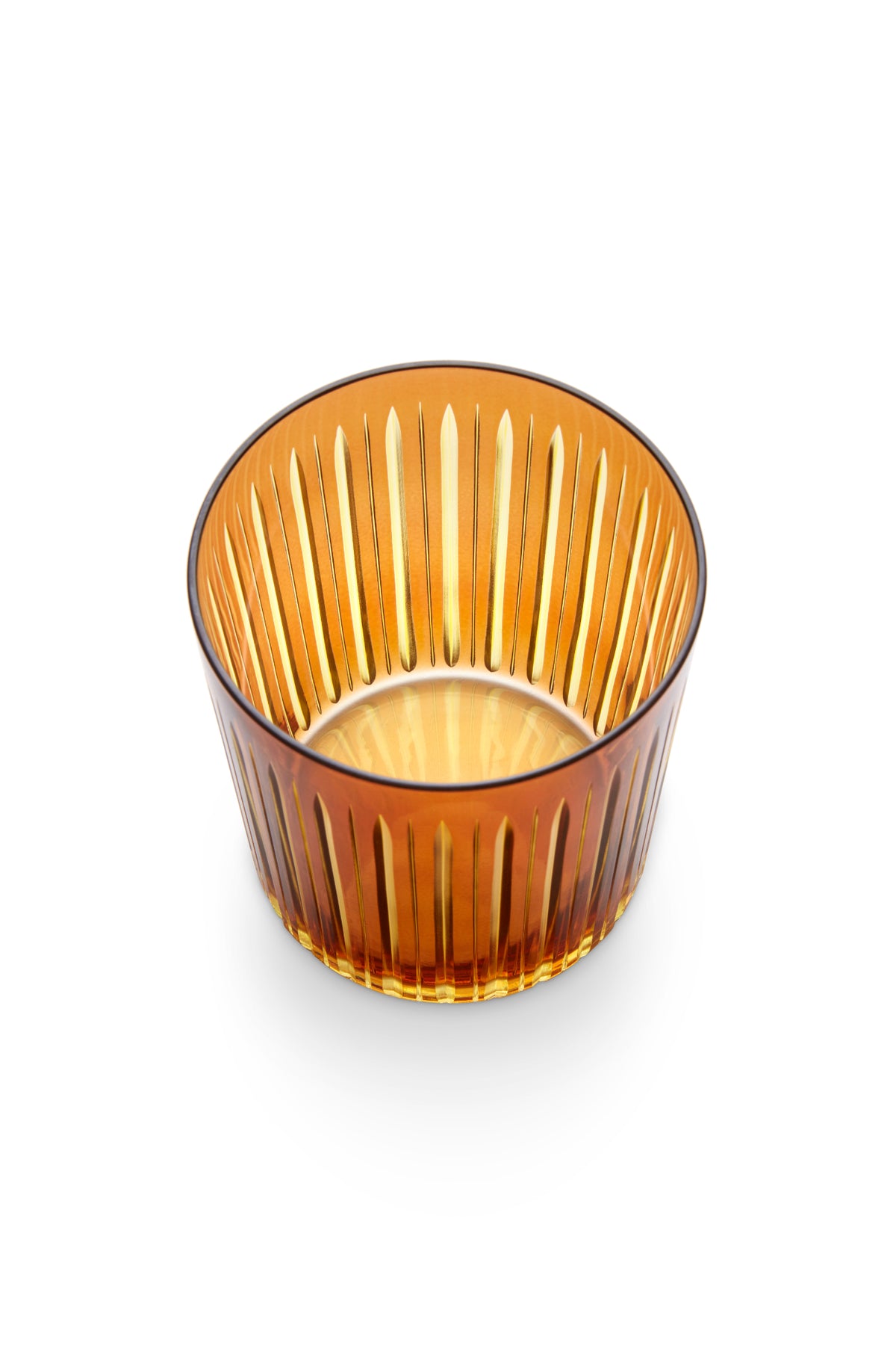 Prism Double Old Fashioned Glasses - Amber (Set of 4)