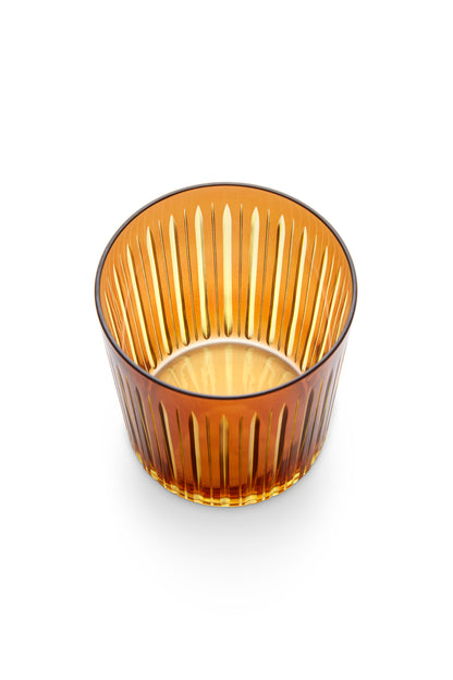 Prism Double Old Fashioned Glasses - Amber (Set of 4)