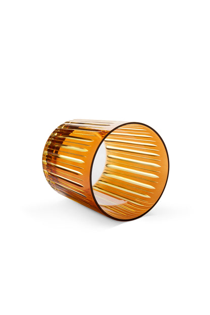 Prism Double Old Fashioned Glasses - Amber (Set of 4)