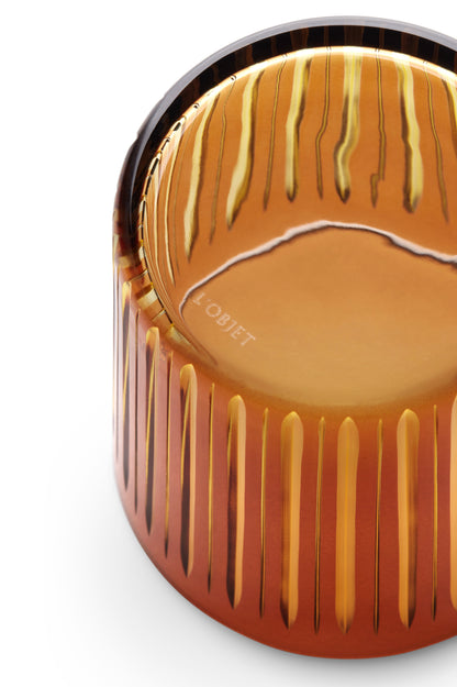 Prism Double Old Fashioned Glasses - Amber (Set of 4)