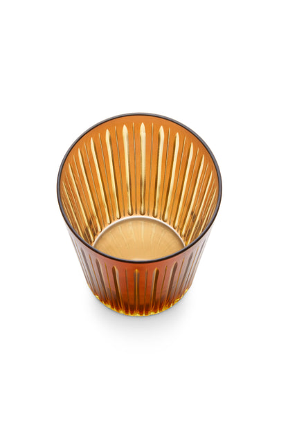 Prism Highball Glasses - Amber (Set of 4)