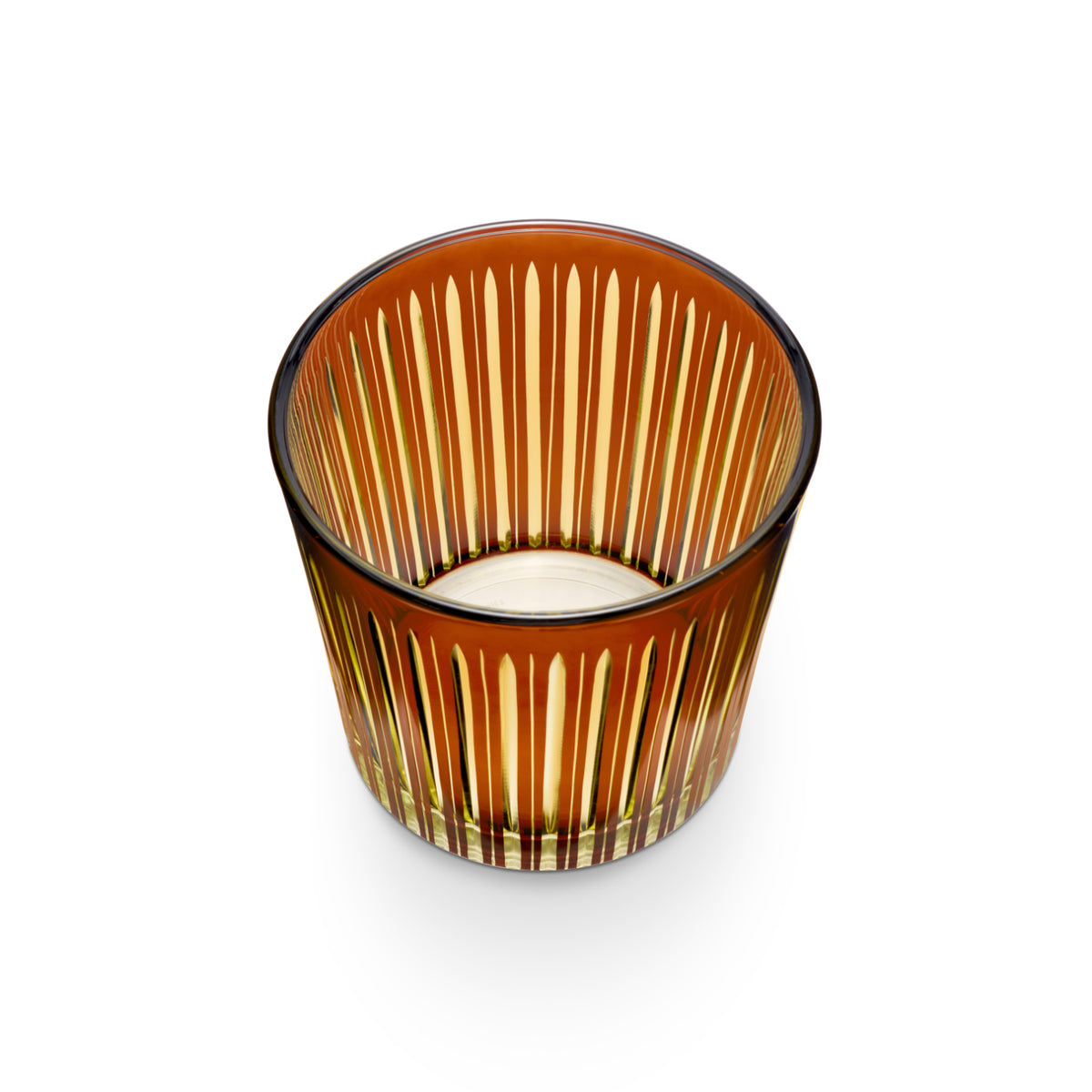Prism Ice Bucket + Tongs - Amber