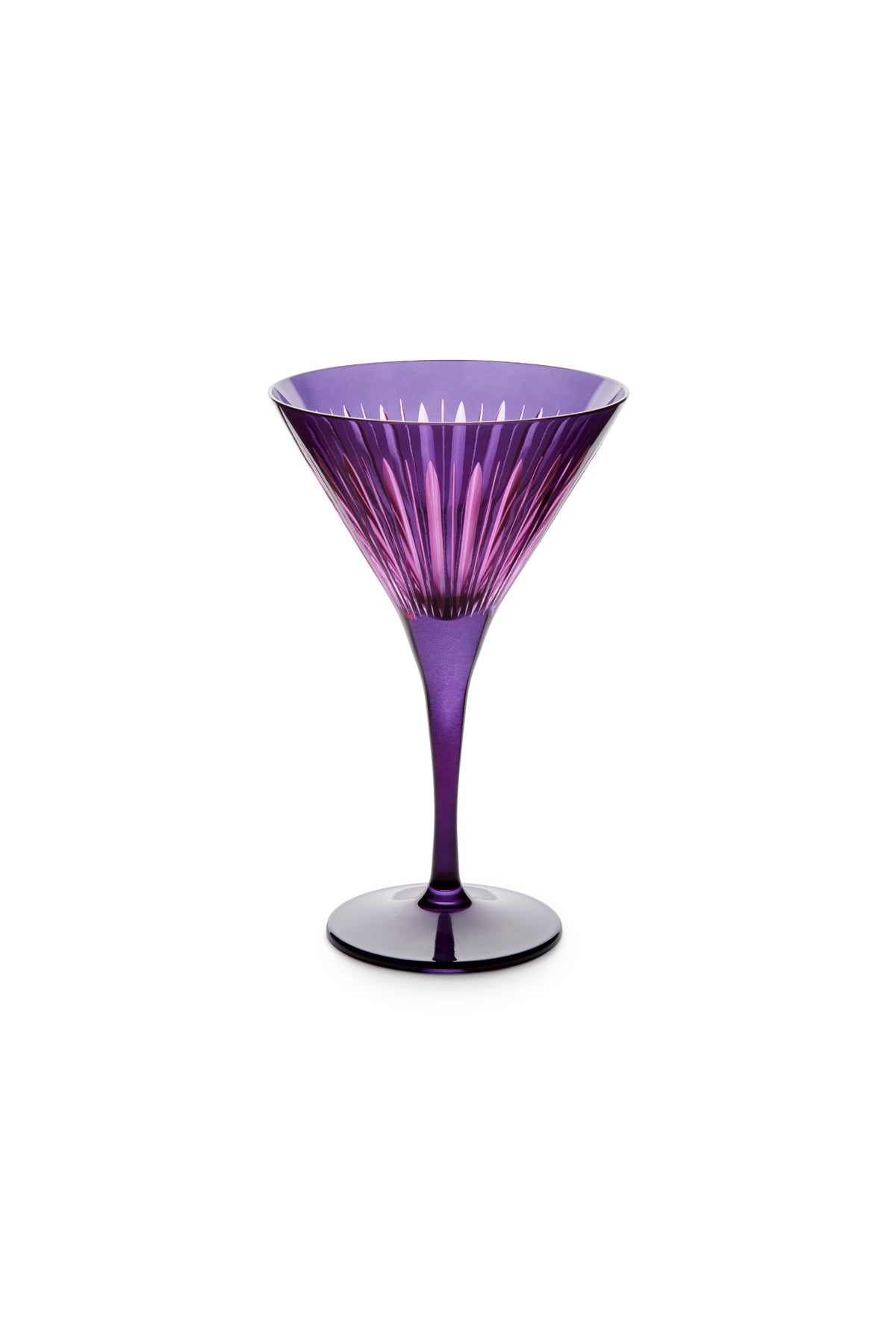 Prism Martini Glasses - Purple (Set of 4)