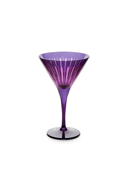 Prism Martini Glasses - Purple (Set of 4)