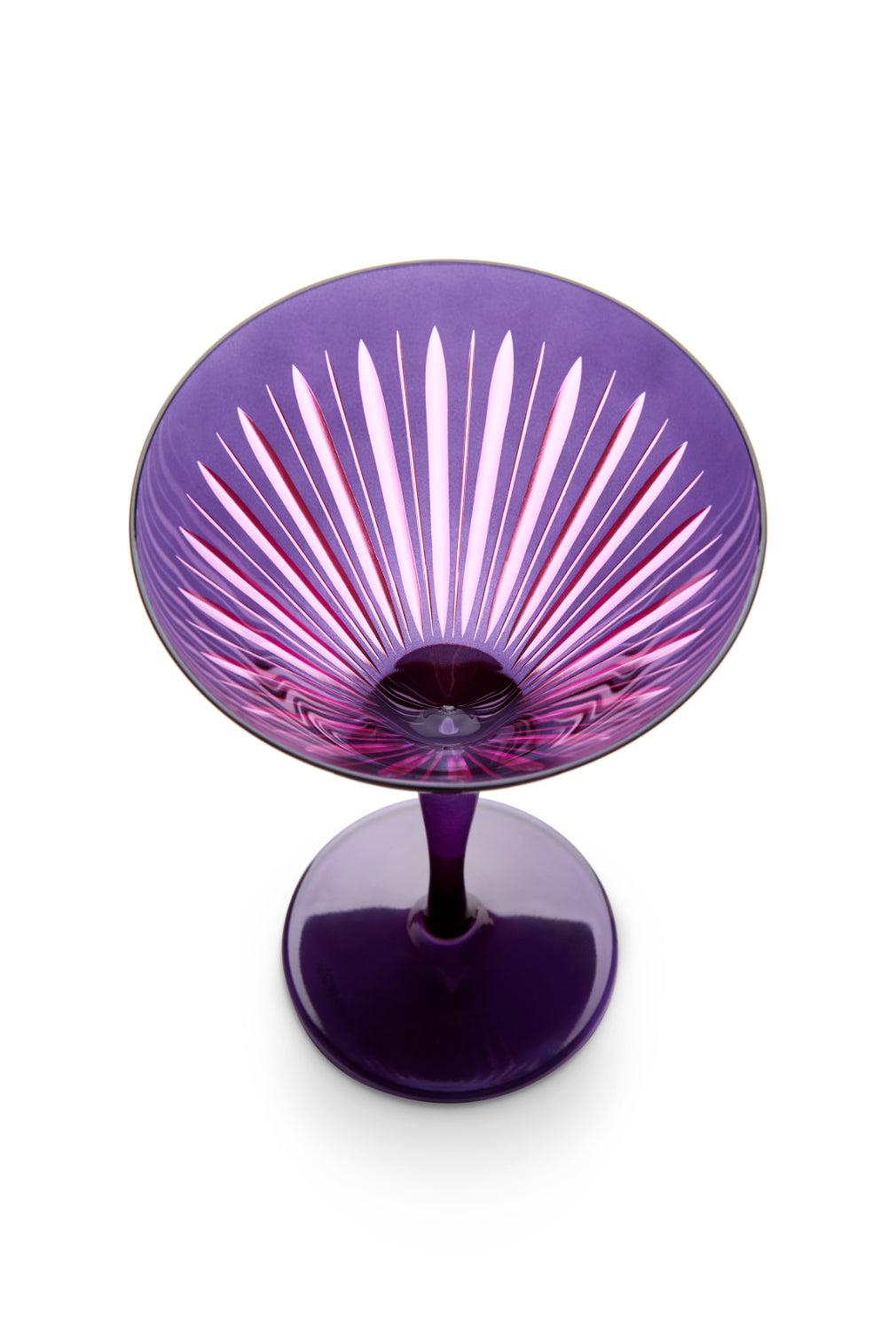 Prism Martini Glasses - Purple (Set of 4)