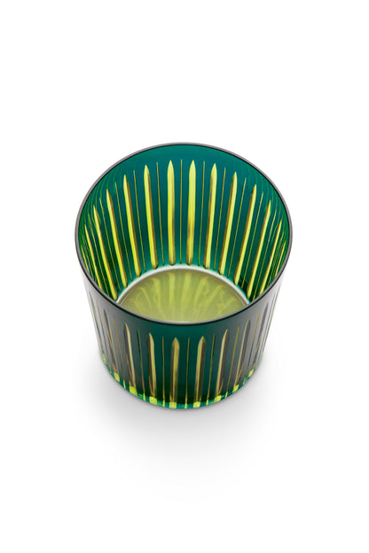 Prism Double Old Fashioned Glasses - Green (Set of 4)
