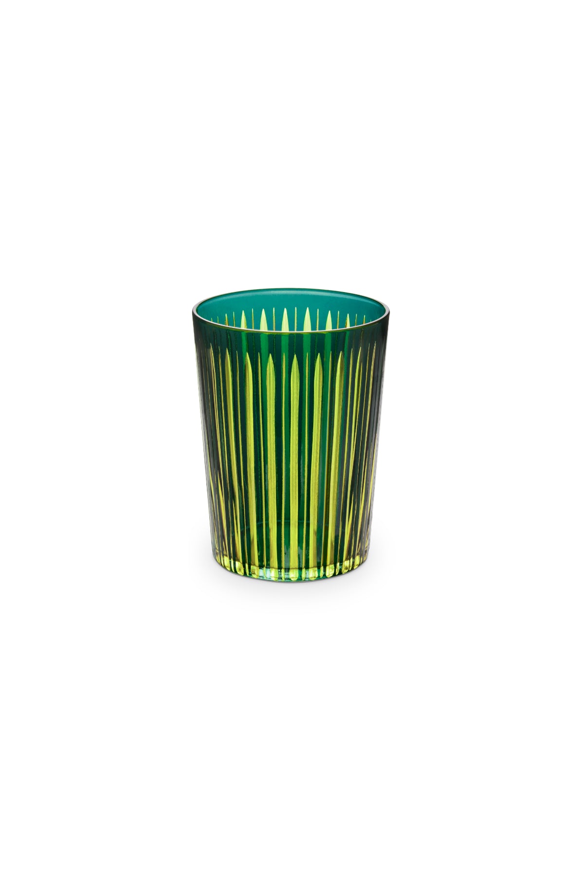 Prism Highball Glasses - Green (Set of 4)