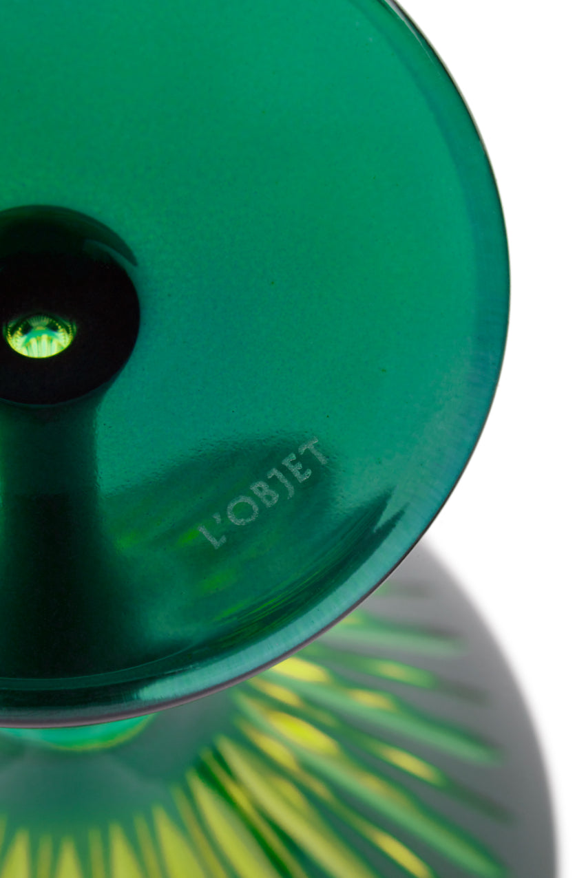 Prism Martini Glasses - Green (Set of 4)