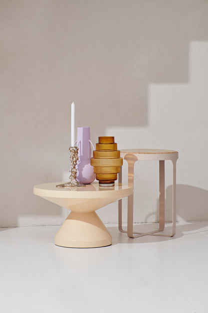 Steps Amber Vase Small