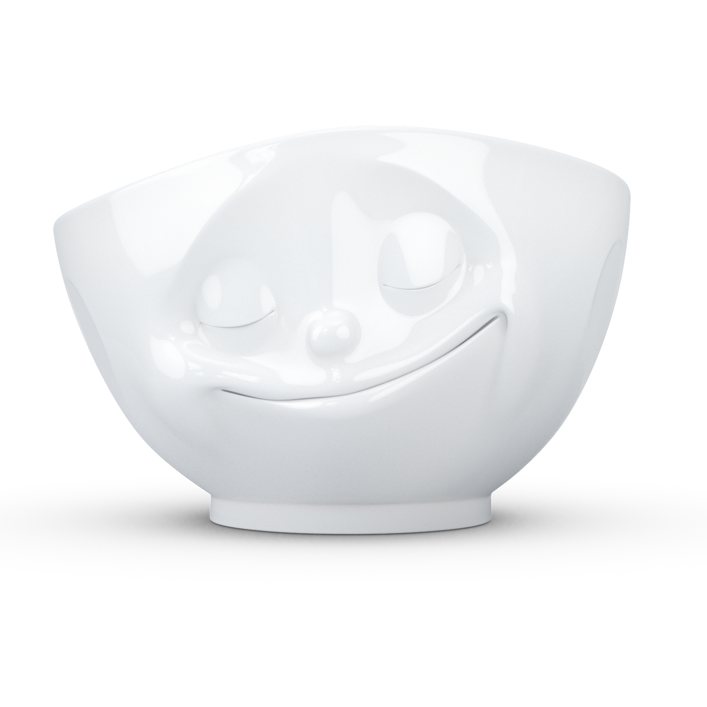 Happy White Bowl