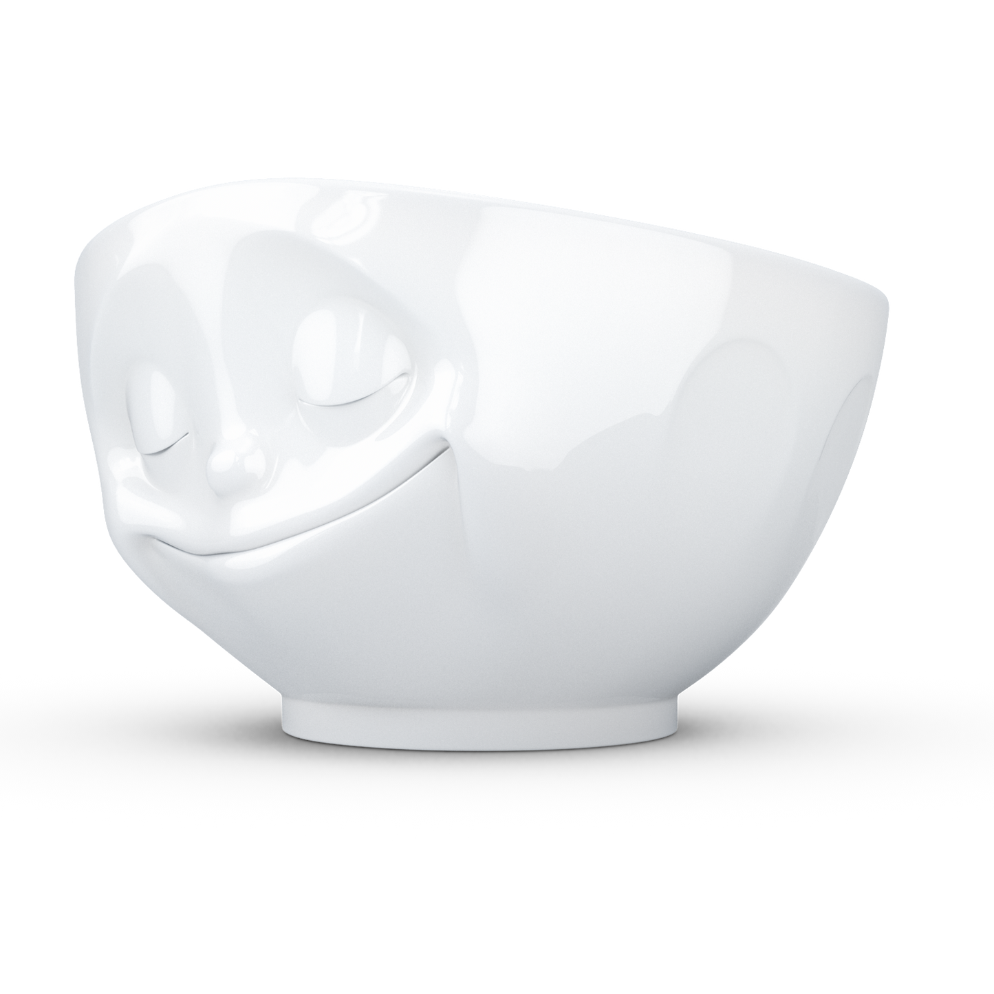 Happy White Bowl