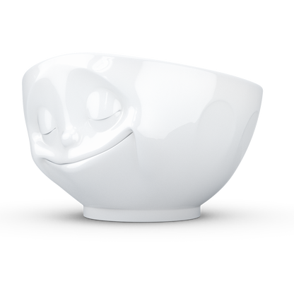 Happy White Bowl