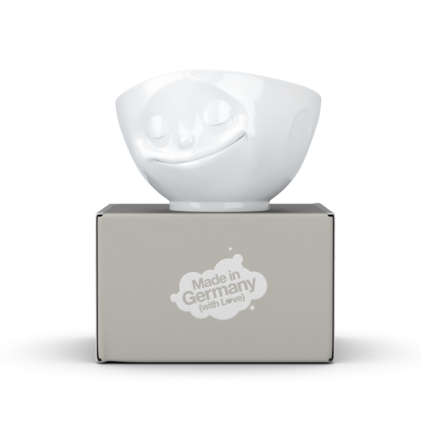Happy White Bowl