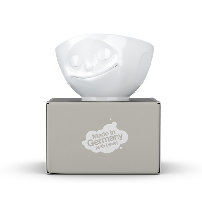 Happy White Bowl