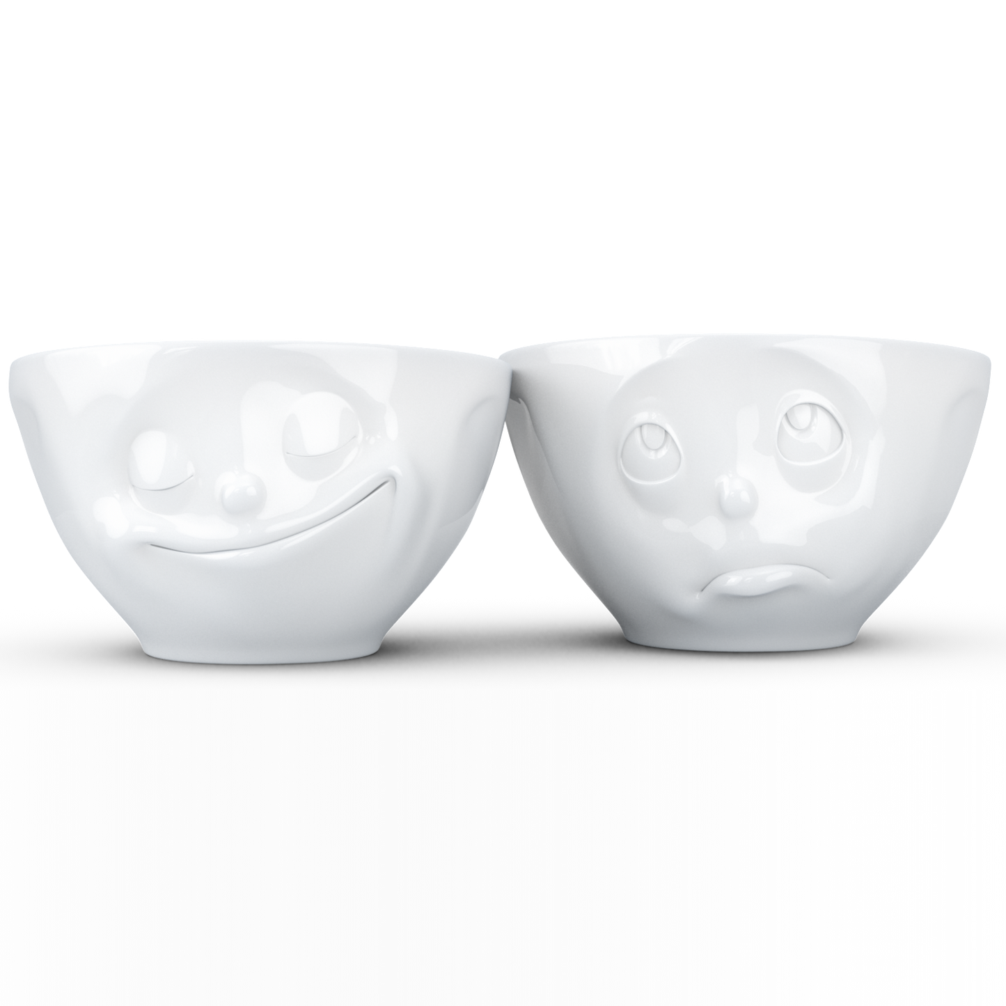 Happy & Oh Please White Bowls