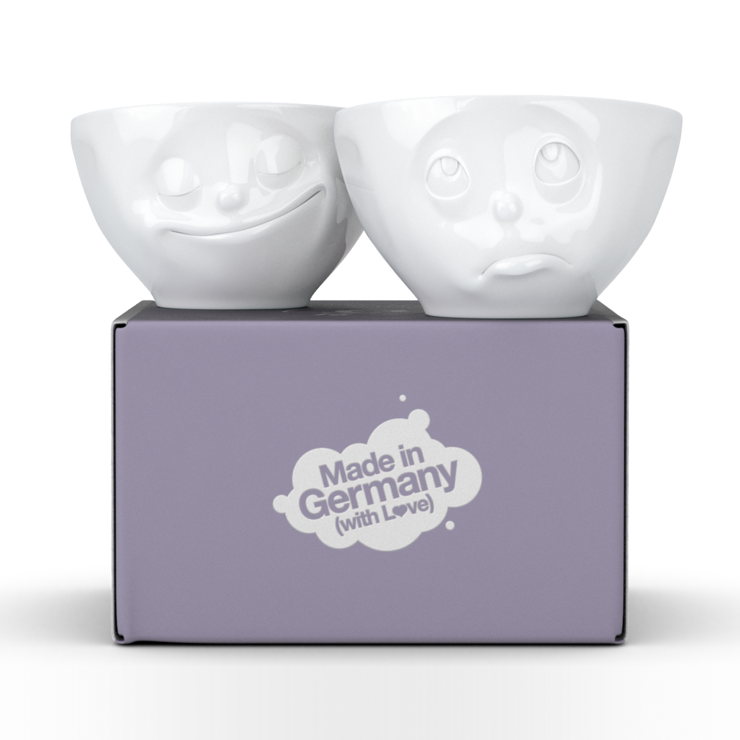 Happy & Oh Please White Bowls