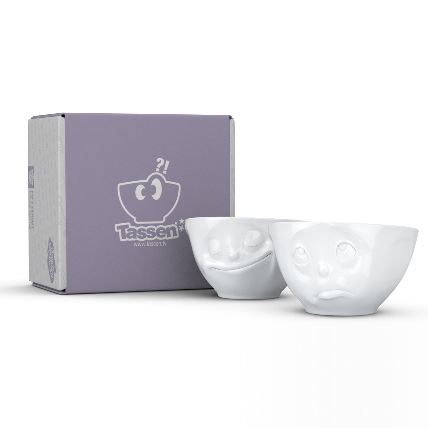 Happy & Oh Please White Bowls