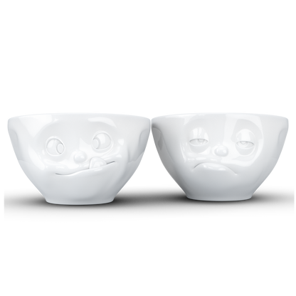 Tasty & Snoozy White Bowls