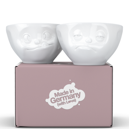 Tasty & Snoozy White Bowls
