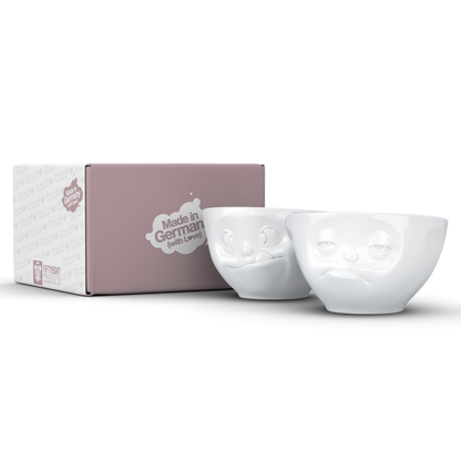 Tasty & Snoozy White Bowls