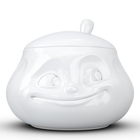 Sugar Bowl "Sweet" in White