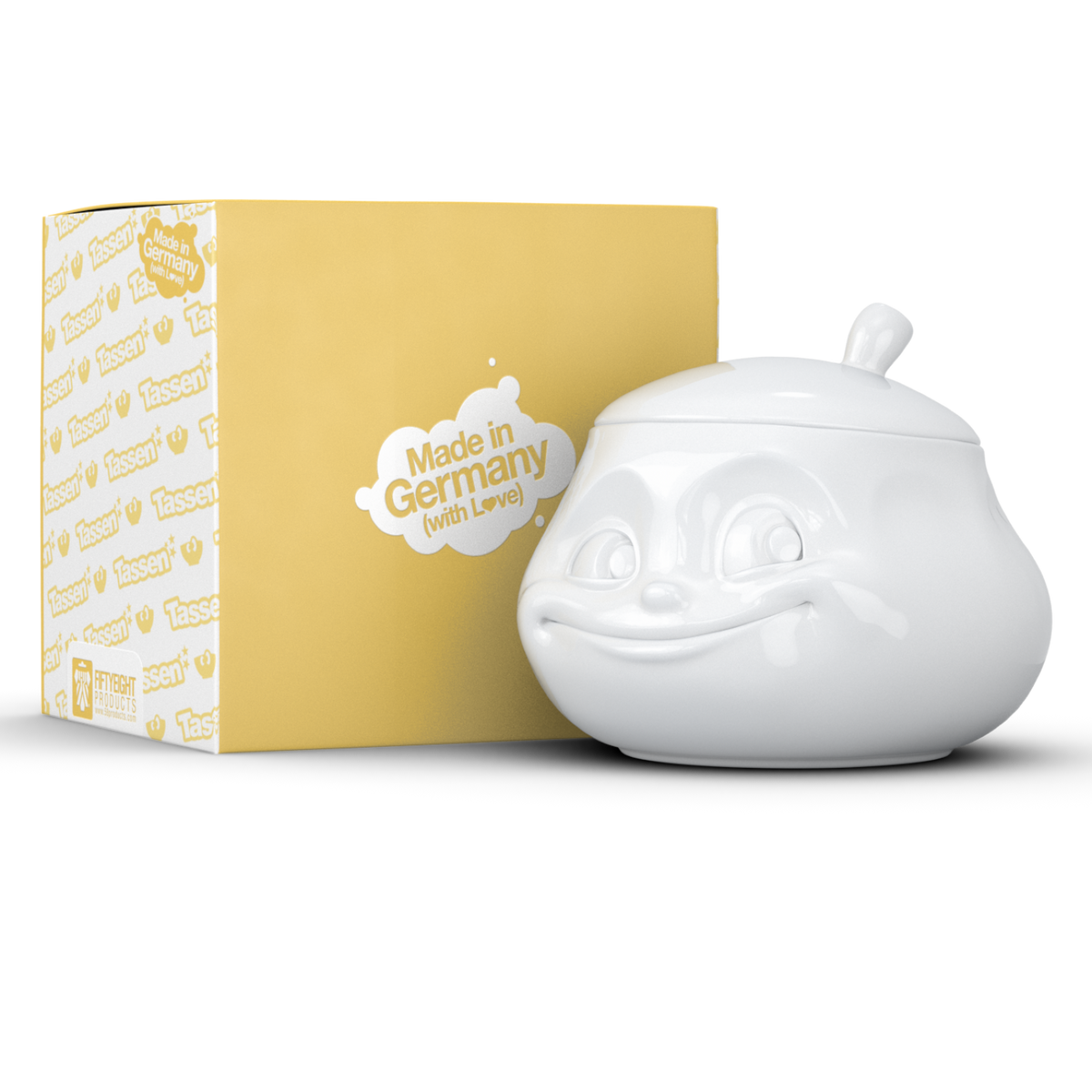 Sugar Bowl "Sweet" in White