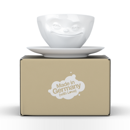 Grinning White Coffee Cup