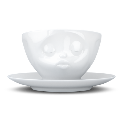 Kissing White Coffee Cup