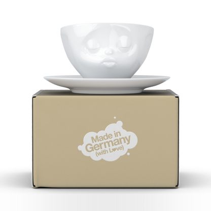 Kissing White Coffee Cup