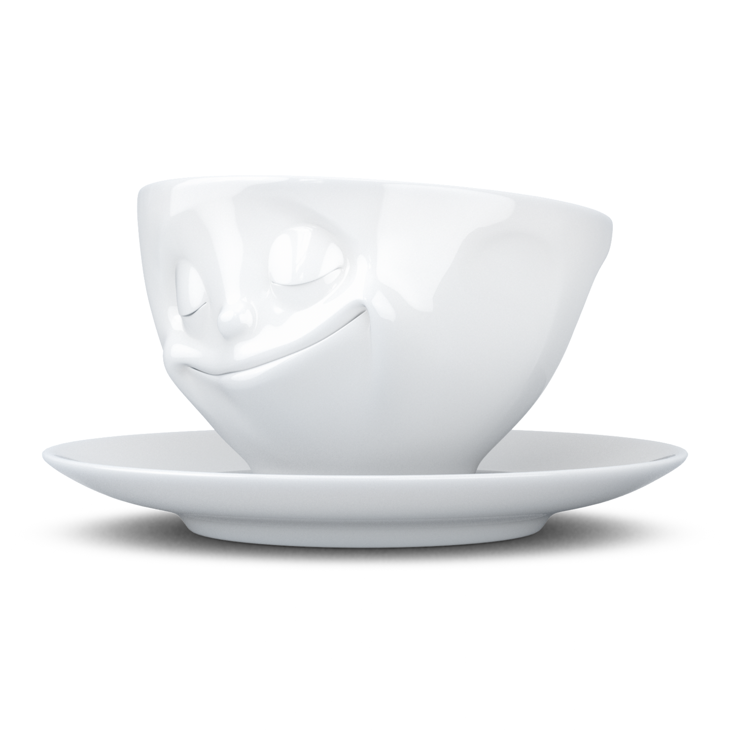 Happy White Coffee Cup