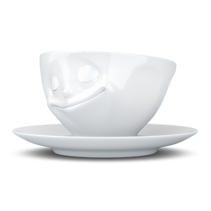Happy White Coffee Cup