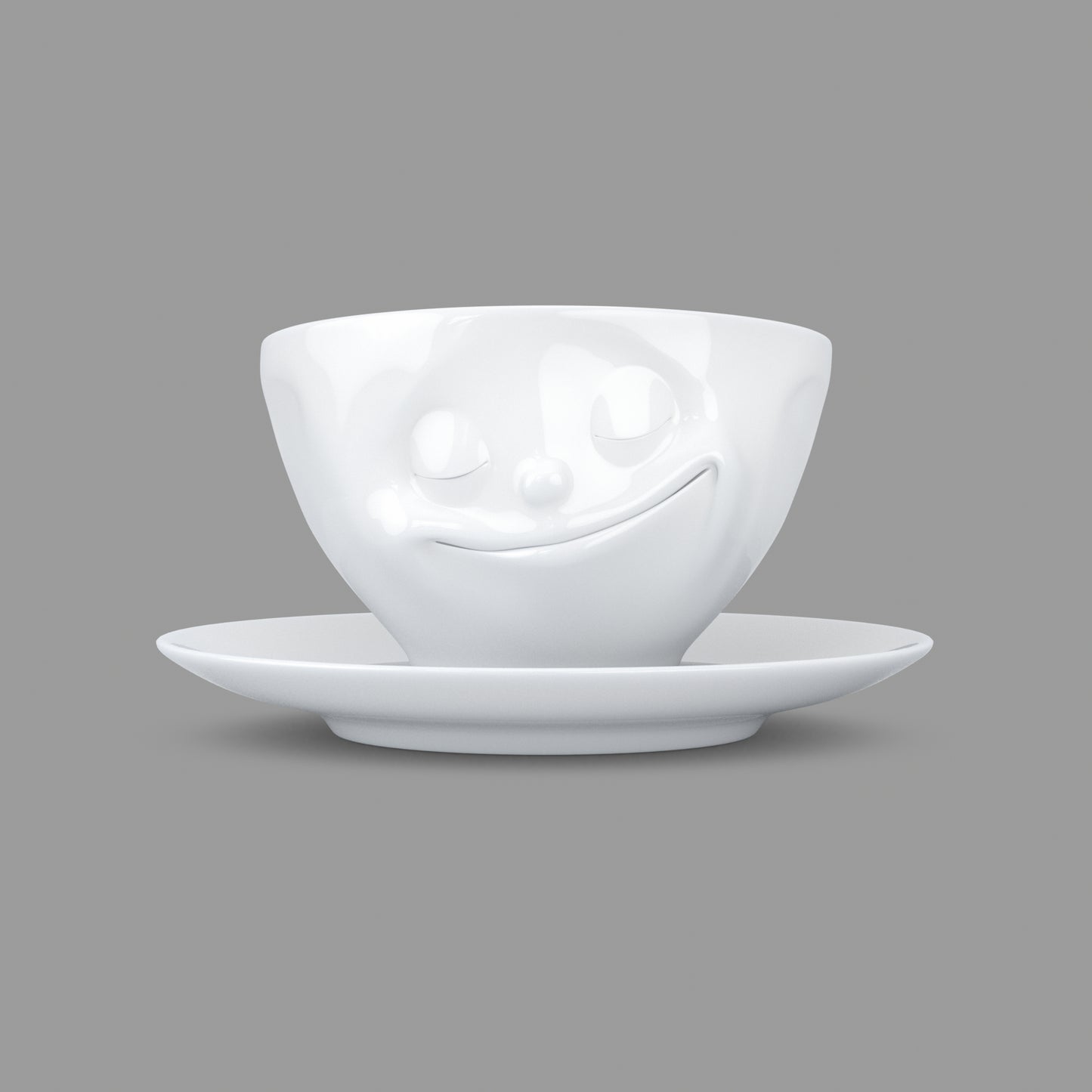 Happy White Coffee Cup