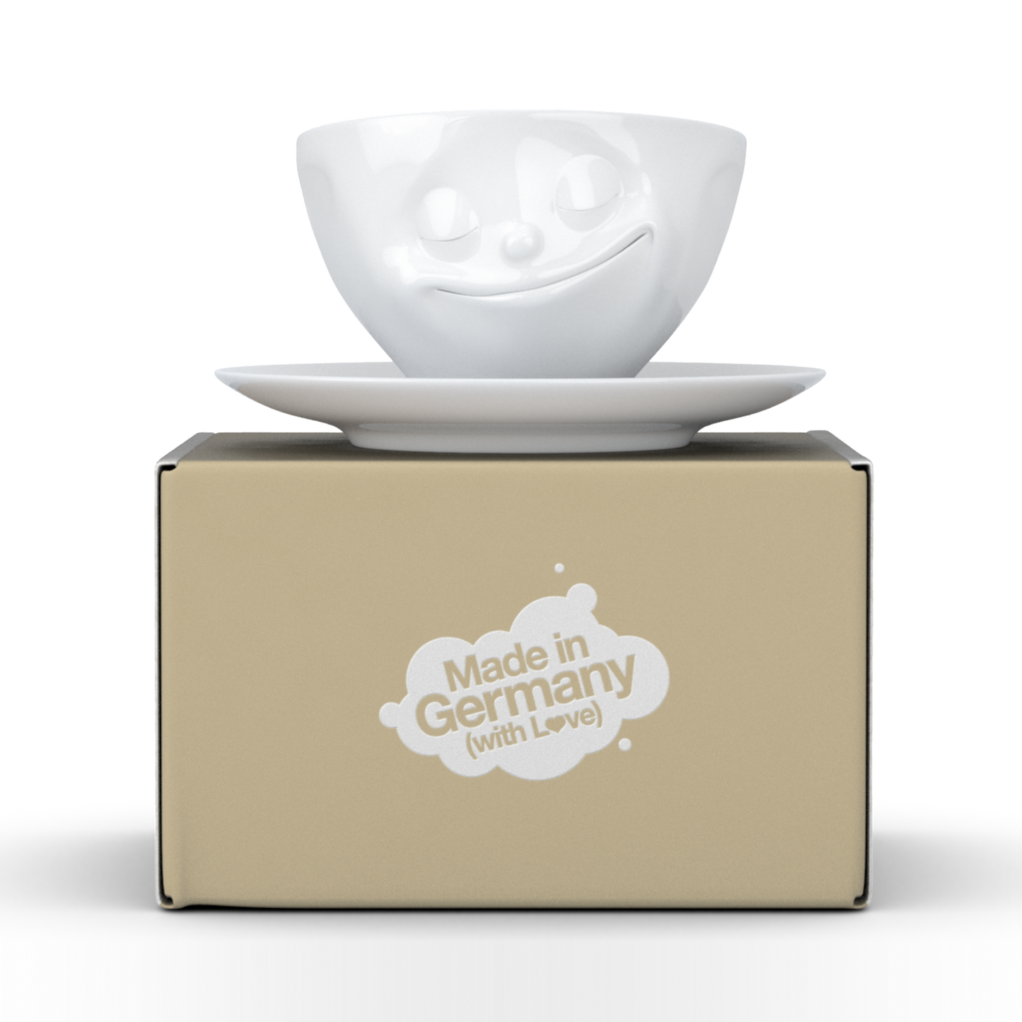 Happy White Coffee Cup