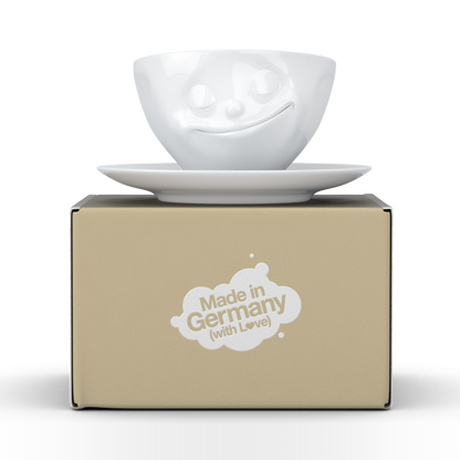 Happy White Coffee Cup