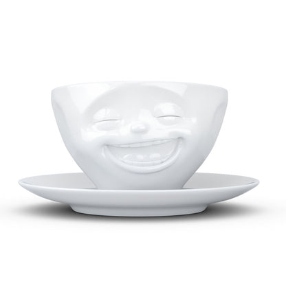 Laughing White Coffee Cup