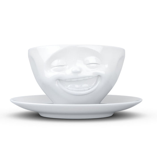 Laughing White Coffee Cup