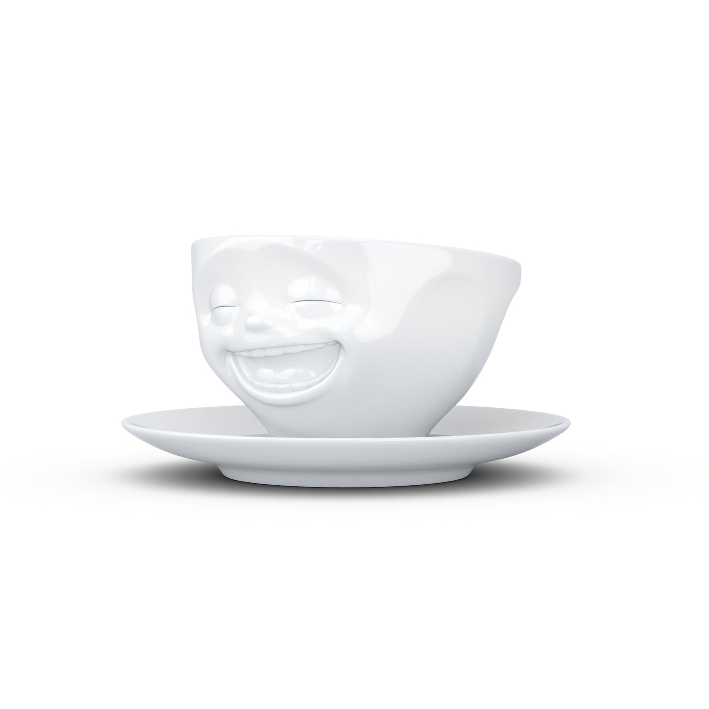 Laughing White Coffee Cup