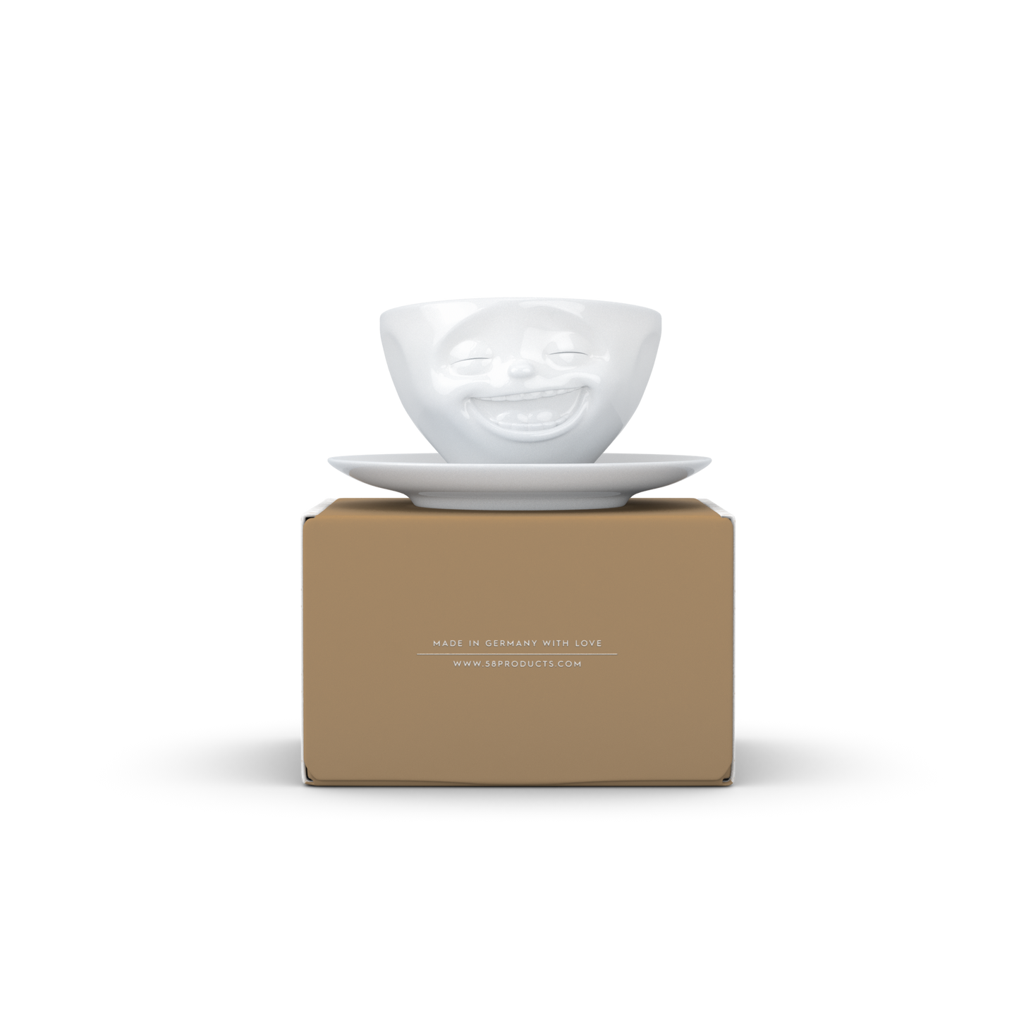 Laughing White Coffee Cup