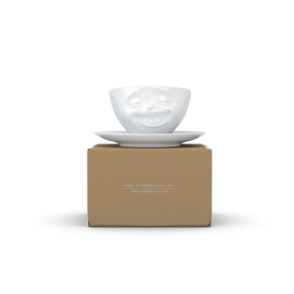 Laughing White Coffee Cup