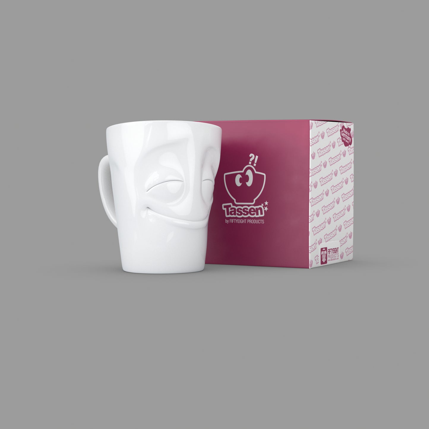 Mug with Handle "Cheery" White