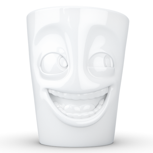 Mug with Handle "Joking" White
