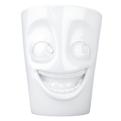 Mug with Handle "Joking" White
