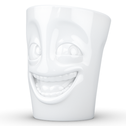 Mug with Handle "Joking" White