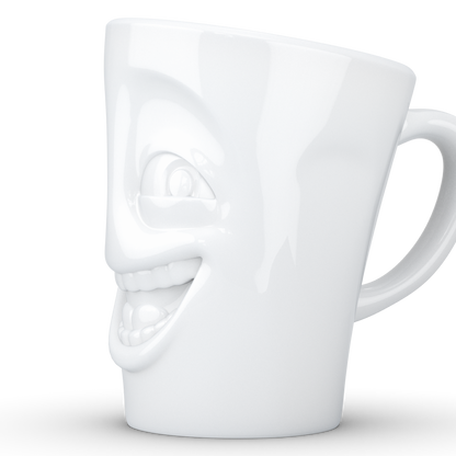 Mug with Handle "Joking" White