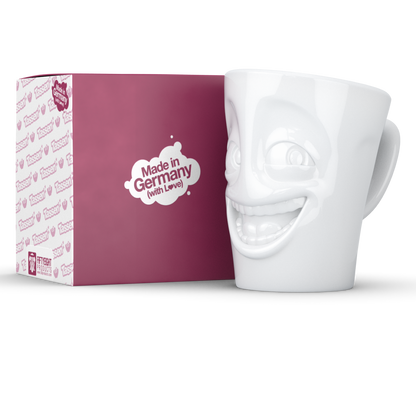 Mug with Handle "Joking" White