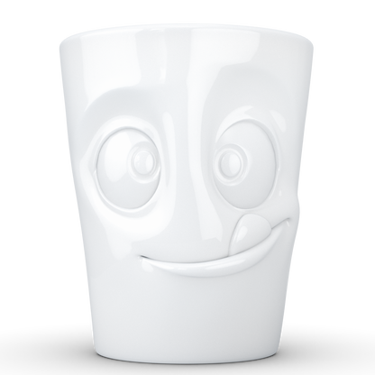 Mug with Handle "Tasty" White