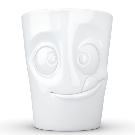Mug with Handle "Tasty" White