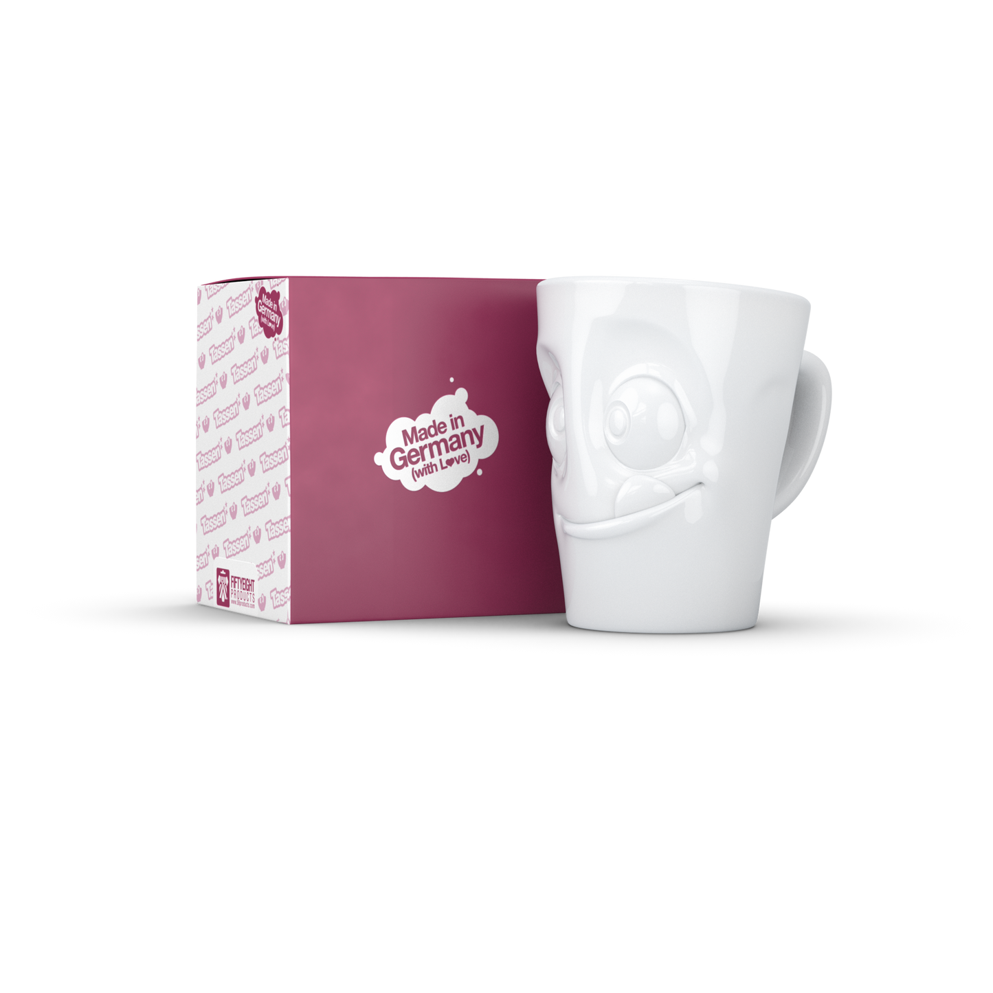 Mug with Handle "Tasty" White