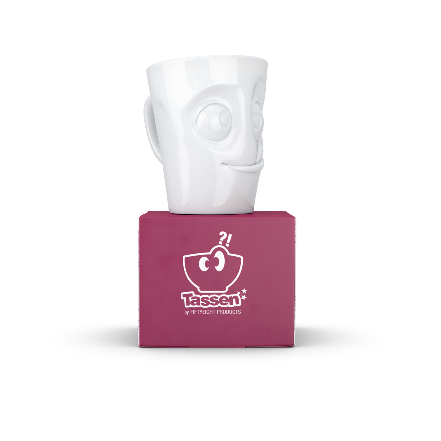 Mug with Handle "Tasty" White