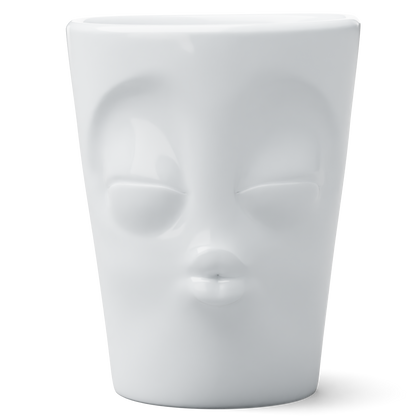 Mug with Handle "Kissing" White